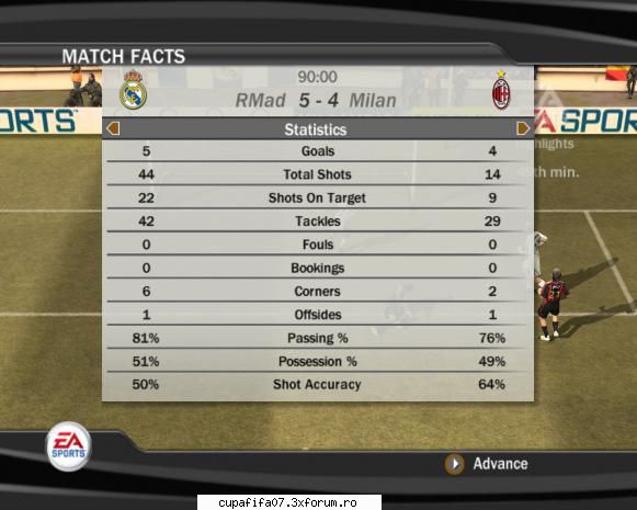 Rezultate !!! - Raul vs Danut sa terminat 5-4 pt raul - Campionat Fifa07